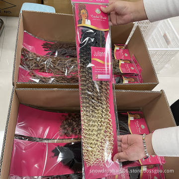 Fast Shipping 22 Inch Customised Pre Looped 30 Inch Crochet Hair 24 Inch Water Wave Pretwisted Pre Twisted Passion Twist Braid
